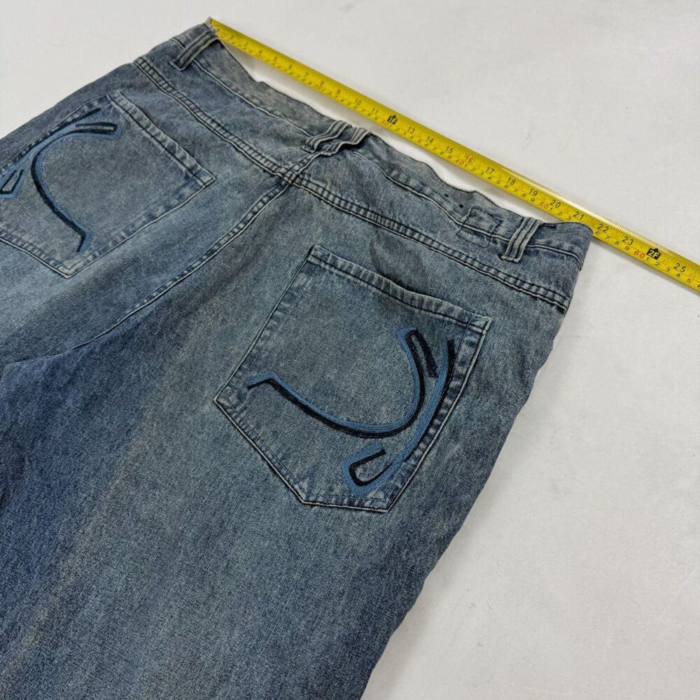 Vintage y2k grunge archive baggy wide leg rare karl kani skater faded jeans - Picture 5 of 7